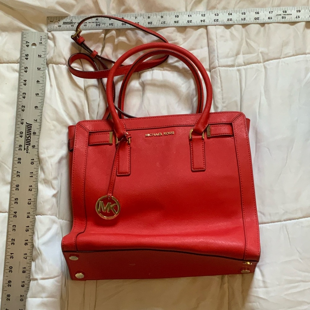 Michael Kors Cherry Red Satchel
